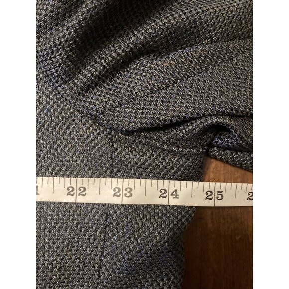mens jos a bank gray Suit Jacket Size 46 Long Silk & Wool Blend - Picture 9 of 9